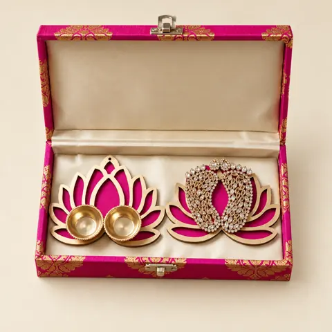 Lotus Roli-Chawal & Lakshmi Charan Box