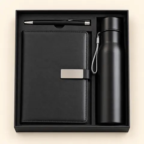 Monochrome Diary, Pen & Bottle Set