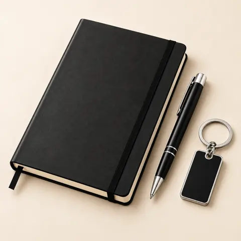 Personalised Diary, Pen & Keychain Trio