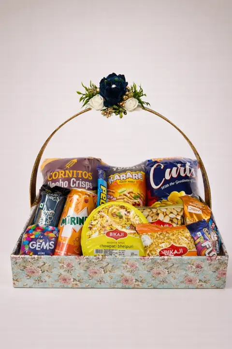 Floral Handle Guest Hamper