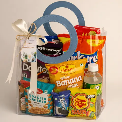 Transparent Handle Guest Hamper